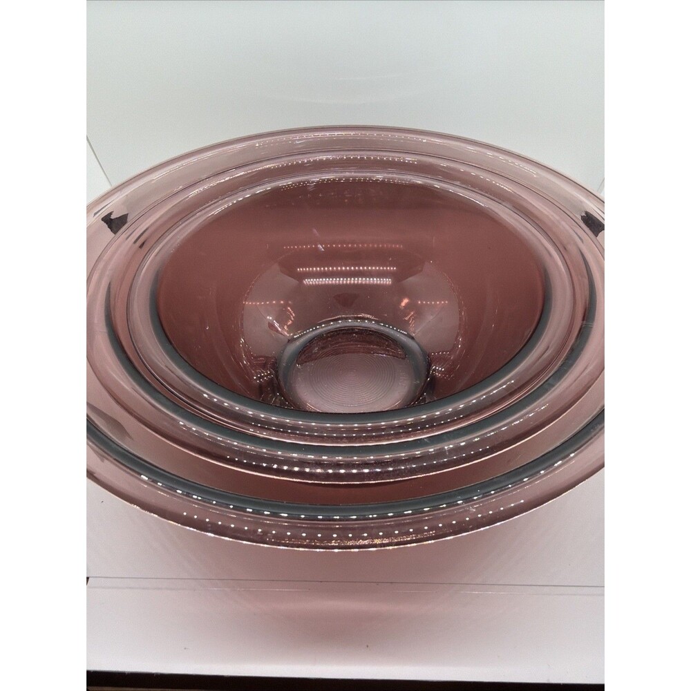 Pyrex 3 P Glass Mixing Bowl Set Amethyst